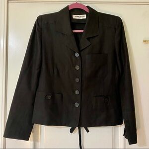 SONIA RYKIEL PARIS FRANCE LINEN BLAZER Size Medium